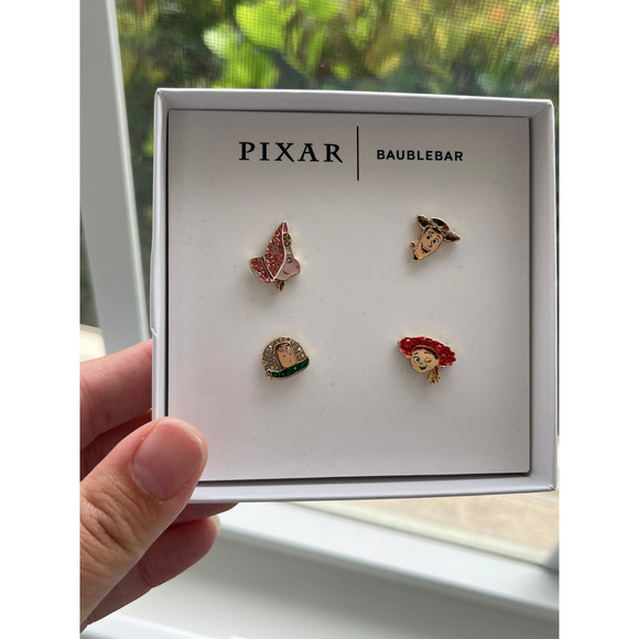 BaubleBar Disney Pixar Toy Story Buzz Woody BoPeep Jessie Earrings NEW 2 pairs - Picture 8 of 8